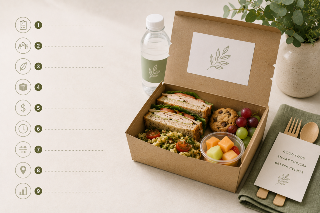 Boxed lunch catering